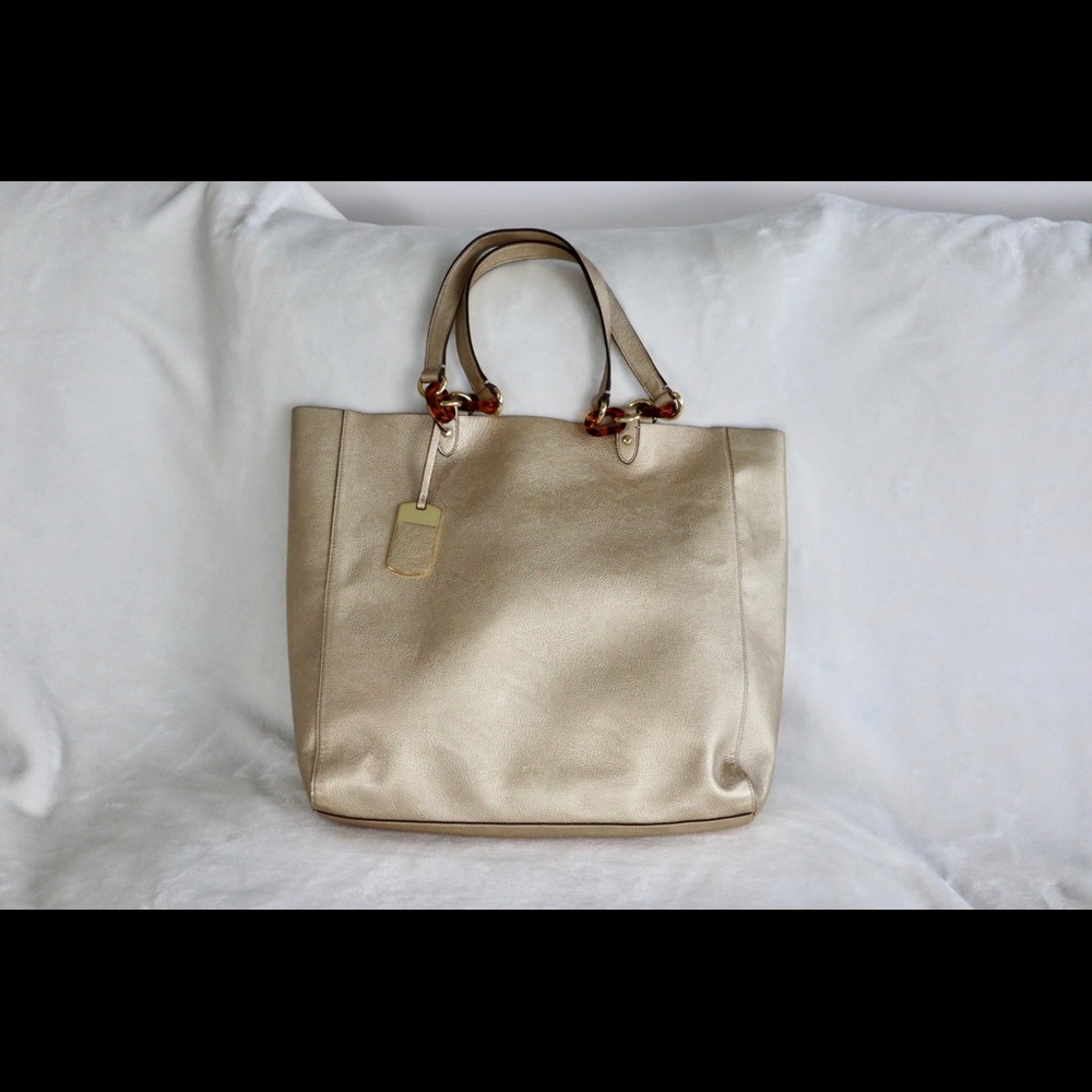 Ralph Lauren Gold Shopping Tote